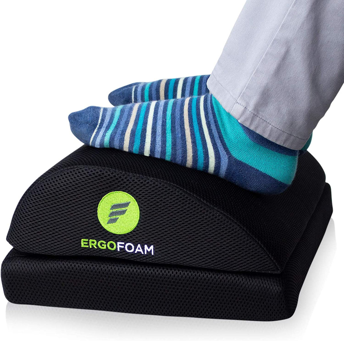 Adjustable footrest and Foot stool  Adjustable height footrest– ErgoFoam