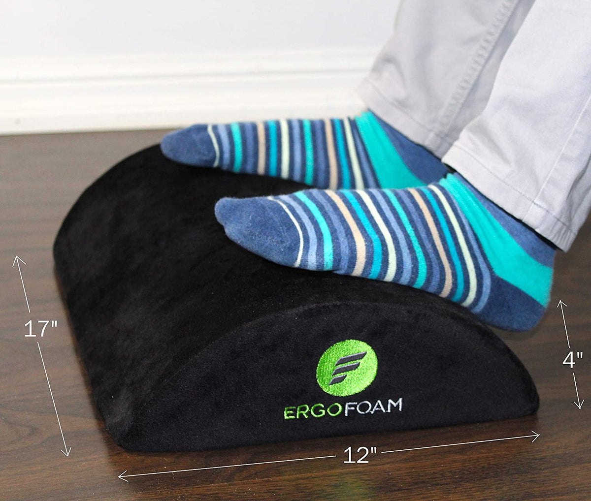ErgoFoam Foot Rest for Under Desk at Work - Chiropractor Endorsed