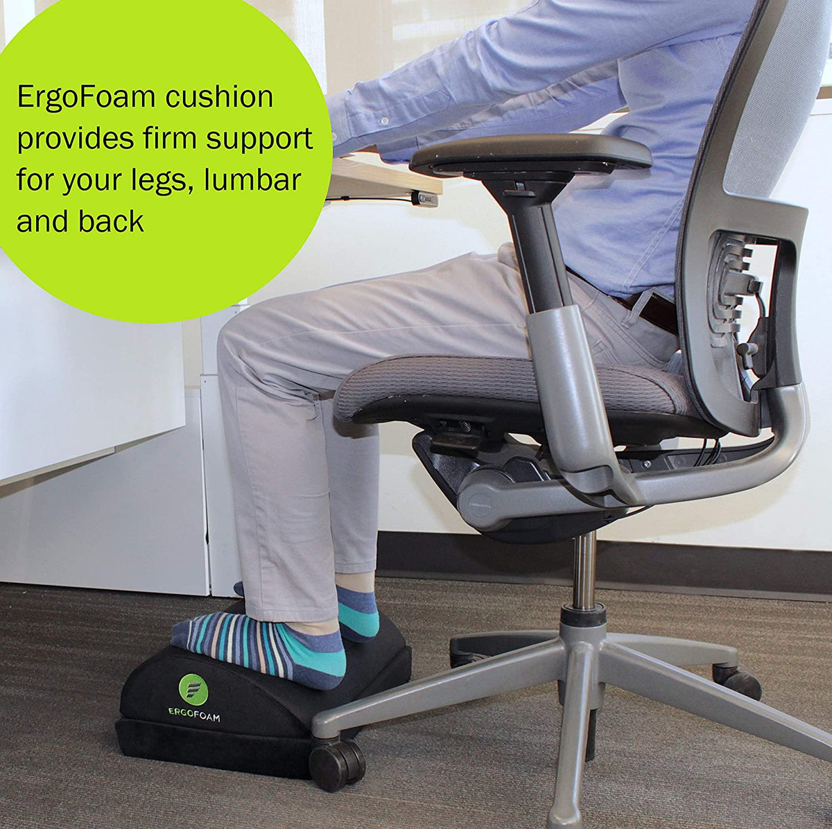 Ergonomic Office Foot Stool Foot Stand for Car,Under Desk,Home,Height  Adjustable