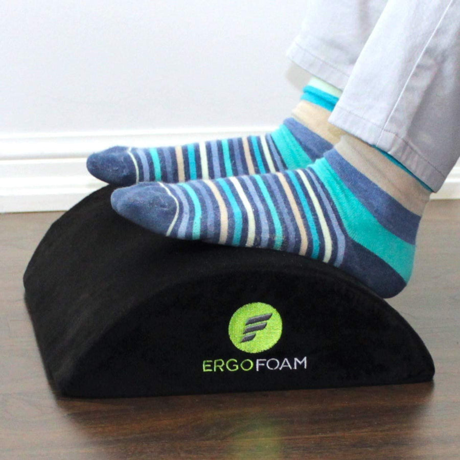 ErgoFoam Adjustable Foot Rest Under Desk for Added Height