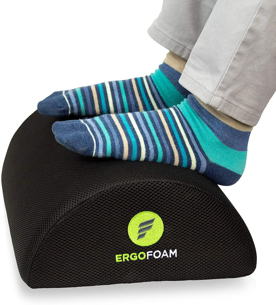 ErgoFoam XL Foot Rest for Under Desk at Work For Stools & High Chairs  Chiropractor-Endorsed 2in1 Adjustable Under Desk Footrest Ergonomic  High-Density